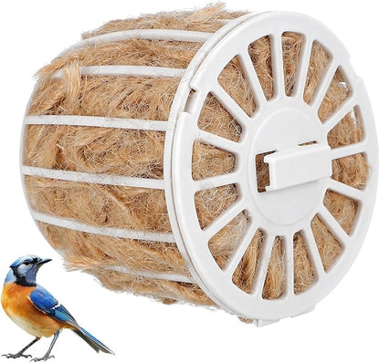 Abaodam Bird Nesting Material Cotton and Jute Bedding with Basket Soft and Breathable Nesting Supplies for Parakeets Finches Canaries Small Birds Garden Decoration