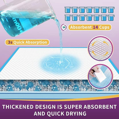 IMMCUTE Extra Large Dog Pee Pads 36"x36"-30 Count | XX-Large Puppy Pee Training Pads Super Absorbent & Leak-Proof | Disposable Pet Piddle and Potty Pads for Puppies | Dogs | Doggie| Cats | Rabbits