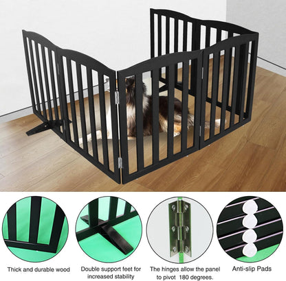 ZJSF Foldable Freestanding Indoor Dog Gate for House. A thoughtful pick for calmer daily routines.