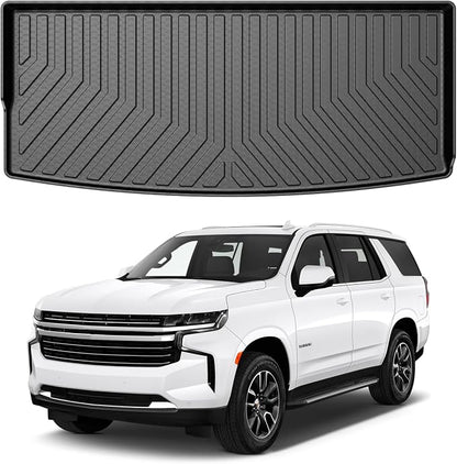 Mixsuper Cargo Liner for Chevrolet Tahoe/GMC Yukon 2021-2026, All Weather Cargo Mat Trunk Liner, Behind The 3rd Row Seats, Black