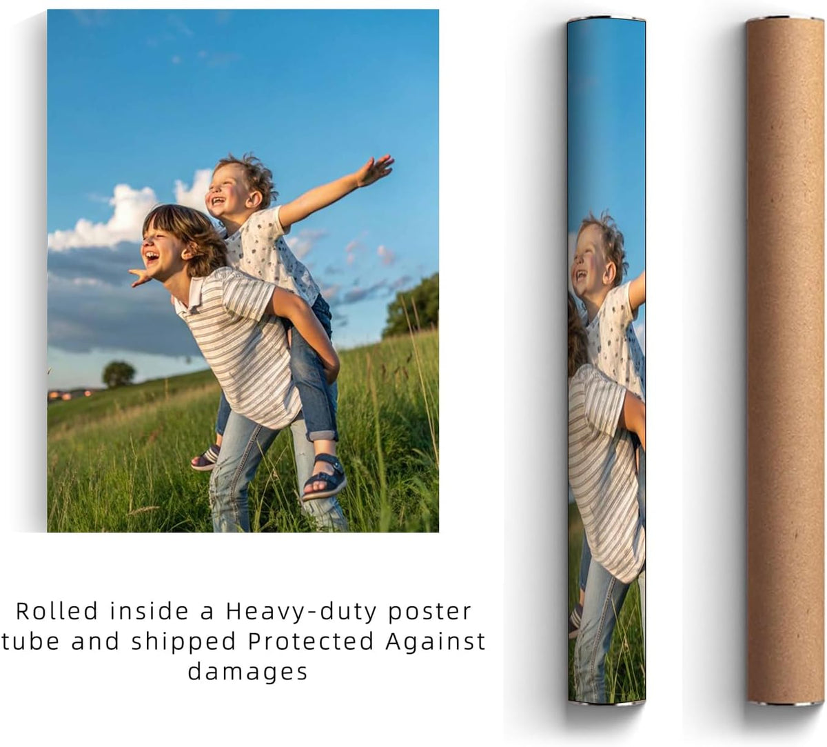 GZZFXXD Personalized Custom 36''x72'' Canvas Prints with Your Photo/your Image Large Wallart Wall Decor for Bedroom Dining room Living room Children's room(Unframed)