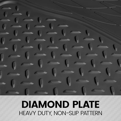 Heavy Duty Cargo Liner Floor Mat-All Weather Trunk Protection, Trimmable to Fit & Durable HD Rubber Protection for Car SUV Sedan Auto