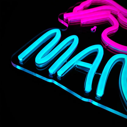 Man Cave Neon Signs Man Cave Neon Lights Sign USB Powered Dimmable LED Light for Bedroom Game Room Bar Pub Club Wall Decor Party