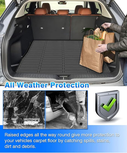 Cartist Cargo Liner Custom Fit for for Mazda CX-50 2023 2024 Accessories All Weather Rear Trunk Mat High Side Waterproof TPE Black