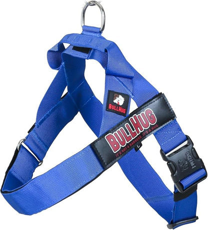 Adjustable Dog Harness– No Pull, No Choke – for English Bulldogs, French Bulldogs, Pugs & Broad-Chested Breeds – Easy, Safe Walks (Royal Blue, Medium)