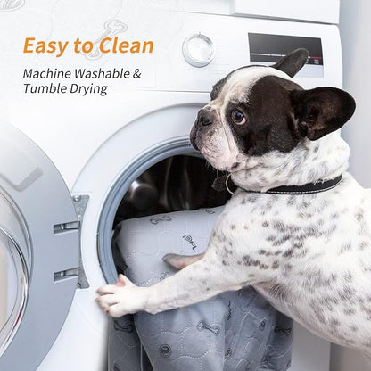 Washable Dog Pee Pads for Puppy, Non-Slip,Waterproof,4 Pack 18x24, Gray | Reusable, Absorbent,Machine Washable Puppy Pads for Whelping, Potty Training, Playpens, Senior Dog Incontinence,Housebreaking