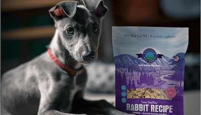 Shepherd Boy Farms Freeze Dried Raw Dog Food, Rabbit Recipe, All Natural, No Synthetics, Made in USA with Goat's Milk & Organic Produce, High Protein, Complete Meal (14oz)