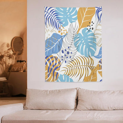 ICMOLYYENLO Tropical Palm Leaves Wall Tapestry, Wall Art for Room Decoration Beautiful Wall Hanging for Bedroom Living Room Dormitory Apartment 60x80 Inch