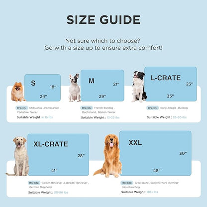 Bedsure Cooling Mat for Medium Dogs, Q-Max>0.5 Thin Breathable Cold Crate Pad for Pet, Portable Washable Kennel Bed for Summer Active Dog with Chill Cool Soothing Fabric to Rapid Cooling, 29x21, Grey