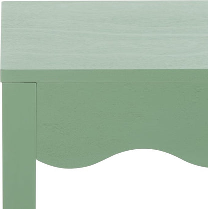 SAFAVIEH Home Collection Litith Sage Square Wave Accent Table