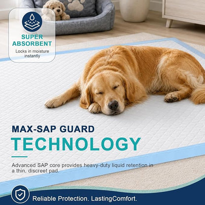 Dog Pee Pads Extra Large 55"X31" Puppy Pads for Dogs XXXXL 40 Count | Leak-Proof & Super Absorbent Dog Pee Pads Thicken Disposable Potty Pads Puppy Training Pads for Cats Rabbits