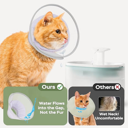 Cat Cone Collar Soft: Comfortable Waterproof Mesh Recovery Cone After Surgery to Stop Licking and Scratch, Alternative to Plastic Elizabeth Head/Neck Cone