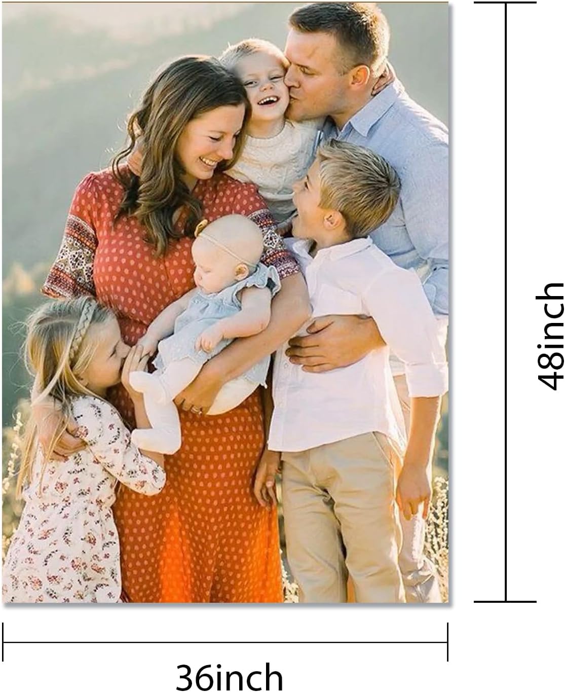 GZZFXXD Personalized Custom 36''x48'' Canvas Prints with Your Photo/your Image Large Wallart Wall Decor for Bedroom Dining room Living room Children's room(Unframed)