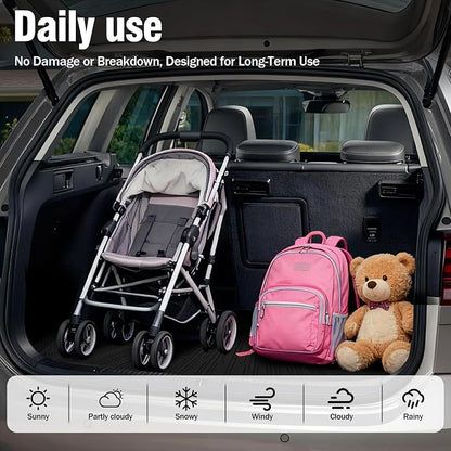 Yakitoko 3D TPE Car Trunk Cargo Liner Mat for 2015-2020 Chevrolet Suburban and GMC Yukon XL 7/8 Seat with Backrest Mat Custom Fit All-Weather Waterproof Floor Protection, Heavy Duty & Odorless
