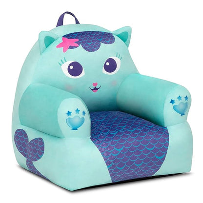 Delta Children - Gabby's Dollhouse Cozee Buddy Kids Chair, Blue