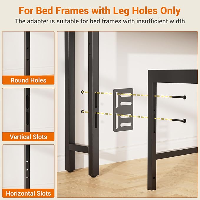 Aheaplus Headboard for King Size Bed with Storage, Headboards with Outlets, USB Ports and LED Light, King Size Head Board Only, Height Adjustable, Reversible, Sturdy and Stable Headboard, Black