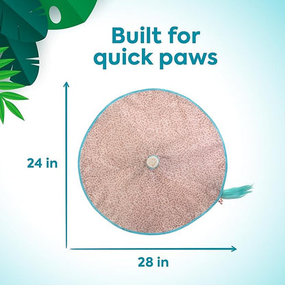 SmartyKat Hidden Hijinks Toy for Indoor Cats & Kittens, Electronic Interactive Motion Toy, Featuring Teaser Wand, Plus Replaceable Batteries Included