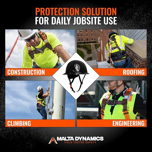 Razorback Elite MAXX - Safety Harness and Fall Protection Kit with Sewn in Lumbar Support Belt and Built-in Rescue Handles for Fall Arrest, OSHA & ANSI Compliant (3XLarge)