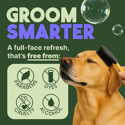 TropiClean Warm Vanilla Waterless Facial Cleanser for Dogs | Dog Foam Face Wash | Dog Face Wash Derived from Natural Ingredients | Cat Friendly | Made in the USA | 7.4 oz.