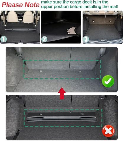 All Weather Cargo Liner Fit for 2020-2022 Honda CR-V (Only for Hybrid) - Custom Fit TPE Rubber Trunk Mat Accessories for Honda CRV Hybrid 2020-2022