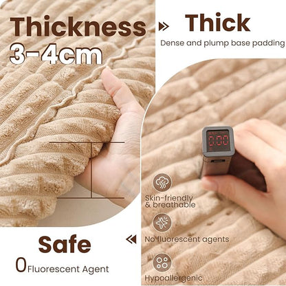 Couch Cover for Dogs Washable, Non Slip Couch Covers for Sofa Pet Friendly, Couch Cushion Covers for Dog, Thick, Soft for Sofa Protector (Camel, 27.6" x 47.2"/70 x 120cm)