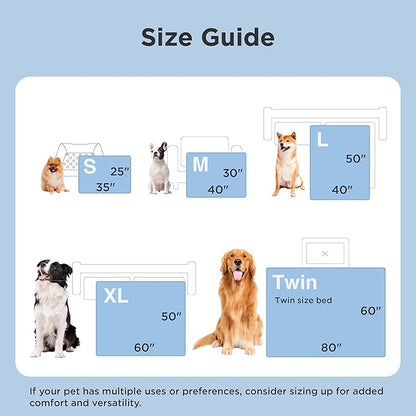 Bedsure Cooling Blanket for Bed with Breathable Air-Core Fill Q-MAX>0.4 - Lightweight Pet Cat Throw Cold Blanket Washable for Summer，Soft Dog Cooling Mat for Couch, Arctic Blue, 60x80