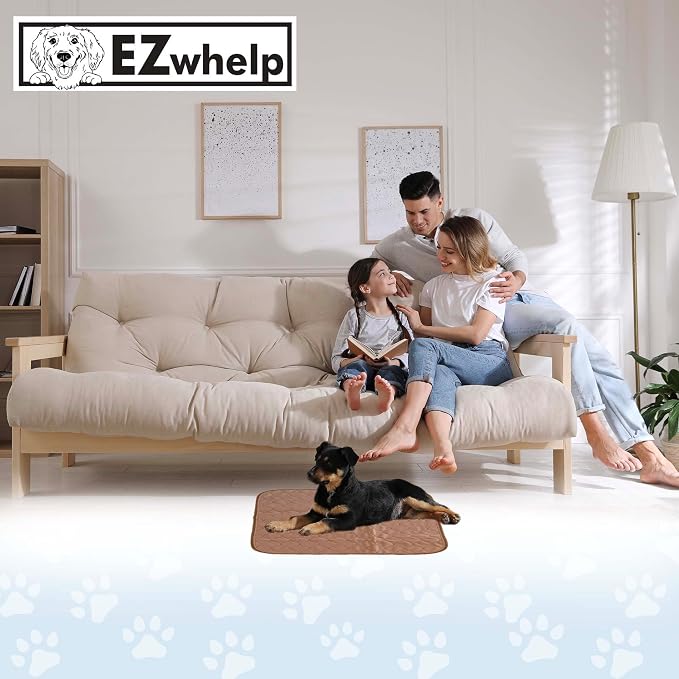 Reusable Dog Pee Pads, Washable Waterproof Puppy Training Pad 20x27 | Washable waterproof pee pads for dogs & puppies. Super absorbent, leak-proof, reusable 100+ washes with rounded corners.