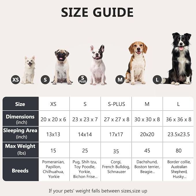 MIXJOY Orthopedic Dog Bed Comfortable Donut Cuddler Round Pet Beds Ultra Soft Washable Dog and Cat Cushion Bed (36'', Brown)