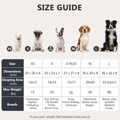 MIXJOY Orthopedic Dog Bed Comfortable Donut Cuddler Round Pet Beds Ultra Soft Washable Dog and Cat Cushion Bed (23'', Coffee)