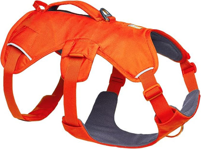 Ruffwear, Web Master, Multi-Use Support Dog Harness, Hiking and Trail Running, Service and Working, Everyday Wear, Blaze Orange, Small