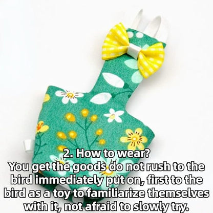 3PCS Bird Diaper with Adjustable Shoulder Strap Washable Parrot Diapers Reusable Bird Flight Suit Nappies Protective Breathable Nappy Clothes for Parakeet Macaw Conure (Sulphur-Crested Cockatoo)