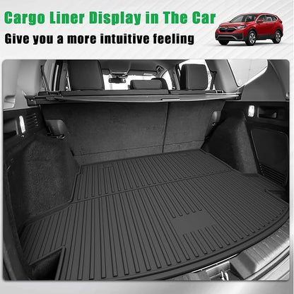 All Weather Cargo Liner Fit for 2020-2022 Honda CR-V (Only for Hybrid) - Custom Fit TPE Rubber Trunk Mat Accessories for Honda CRV Hybrid 2020-2022
