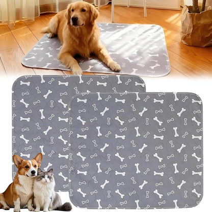 Pee Pads with Pheromones, Elite Pads for Cats, Washable Pee Pads for Dogs, Leak-Proof & Anti-Slip Pet Training Pad for Home & Travel(Gray+Gray, XL:35.4 * 31.5in)