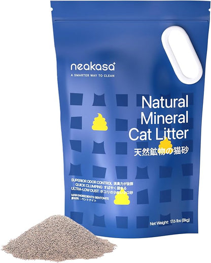 Neakasa Mineral Cat Litter 17.6 lbs / 8 kg for M1 Open-Top Self-Cleaning Cat Litter Box