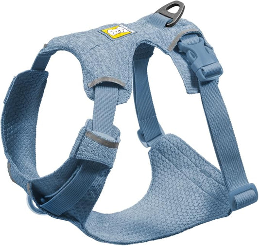 Ruffwear, Front Range Flex Dog Harness, Engineered Knit Construction for Ultimate Fit and Mobility, Lightweight Flexible Everyday Harness with Dual Leash Clips, Polar Blue, Small