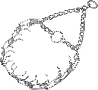 Herm SPRENGER Ultra-Plus Prong Dog Training Collar, 3.0 mm x 18" Neck Size, 3.0 mm x 22" Chain Length, Steel Chrome Plated Dog Prong Collar, Pinch Collar for Dogs, Dog Correction Collar