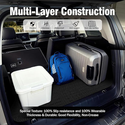 Yakitoko 3D TPE Car Trunk Cargo Liner Mat for Buick Encore GX AWD 2020-2026 Custom Fit All-Weather Waterproof Floor Protection, Heavy Duty & Odorless