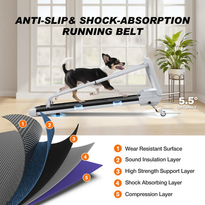 New Quiet Smart Pet Treadmill, Adjustable Speed, Perfect For Small Medium Dogs