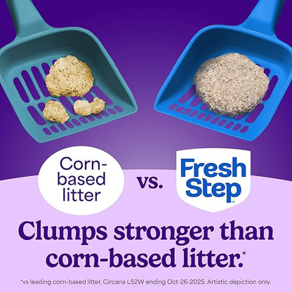 Fresh Step Advanced Odor Shield Multi Cat Clumping Litter with Febreze Freshness, Low Dust, Odor Control with Ammonia Block Tech, Compatible in Automatic Litter Boxes, 37 lb. (2 x 18.5 lb.)