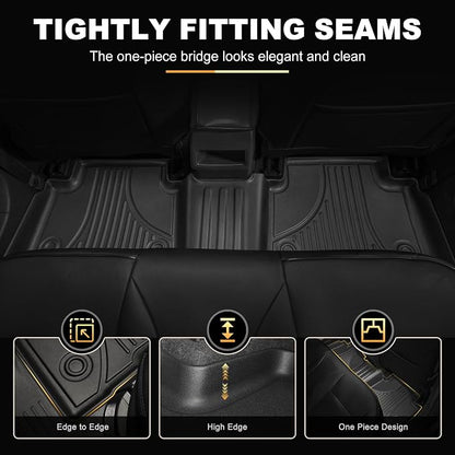 Floor Mats & Cargo Liners Compatible with 2020-2026 Toyota Corolla Sedan Floor Mats & Trunk Mat Set, All Weather TPE Floor Liners Cargo Mats (Not fit Hatchback Model)