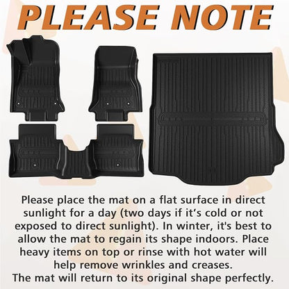 TripleAliners All-Weather Mats Compatible with 2026 2025 2024 Dodge Charger EV Accessories Floor Liners Trunk Cover Custom Fit TPE Heavy-Duty Liners (Floor & Trunk Mats)