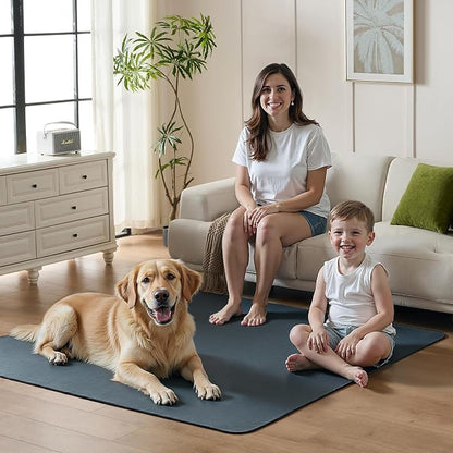 Sunsleek 84"x108" Washable Pee Pads for Dogs, Extra Large Puppy Pads | Reusable Waterproof Pet Training Mats, Super Absorbent, Non-Slip, for Whelping Pads & Incontinence for Playpen, Crate, Floor