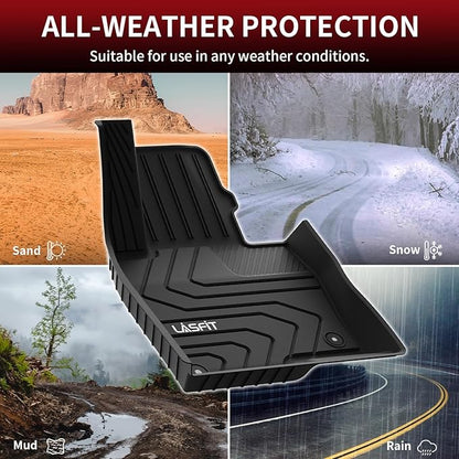 LASFIT Floor Mats Fit for Mazda CX5 2025 2024 2023 2022 2021 2020 2019 2018 2017 Custom Fit TPE All Weather Floor Liners 1st & 2nd Row Car Mats for Mazda CX-5, Black