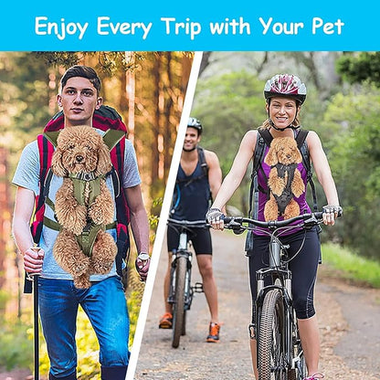 PetBonus Pet Front Dog Carrier Backpacks, Adjustable Pet Backpack, Legs Out Easy-fit Puppy Chest Carrier for Medium Small Dogs, Hands Free for Hiking, Cycling (Grey, XL) | Hands Free, Adjustable, Safety Strap, Walking Hiking Cycling Motorcycle bag, For...