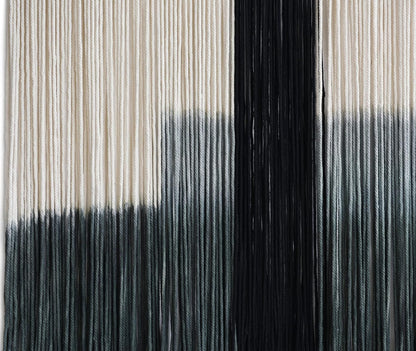 Macrame Wall Hanging Large Dip Dye Tapestry Fiber Wall Art Boho Living Room Bedroom Macrame Wall Decor 59''Wx35''L