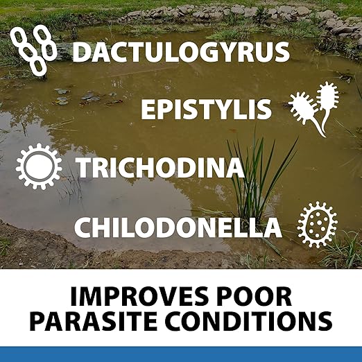 CrystalClear ParaSalt Outdoor Pond & Water Garden Rock Salt Crystals, Fish Parasite Control, Beneficial Stress Reducing & Slime Coat Treatment, Natural Aquatic Additive, Koi, Plants & Pet Safe, 20 lbs