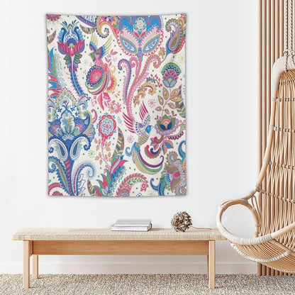 ICMOLYYENLO Boho Green Leaves Tapestry, Mid Century Abstract Tropical Palm Leaves Modern Minimalist Geometric Wall Hanging, Neutral Home Decor Art for Living Room Bedroom Dorm 50x60 Inch