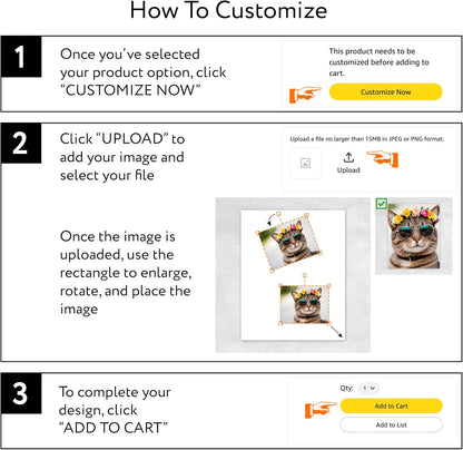 Custom Poster Print, 10x8, Upload Any Photos/Images, Personalized Photo Prints, DIY Your Own Poster, Photo to Poster Printing