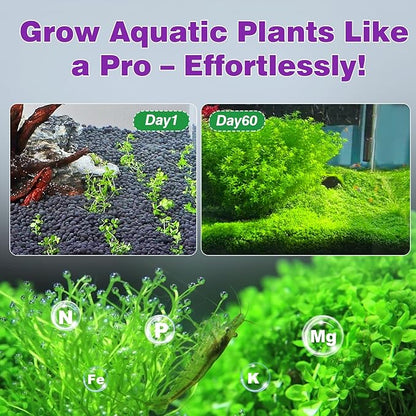 Upgraded Aquarium Soil Water Grass Mud, Ideal for Fish Tank Aquascaping Aquarium Substrate Soil for Plants and Shrimps, No Need to Wash (13.2 Pounds)