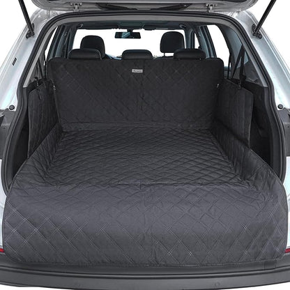 ALLANSING SUV Cargo Liner for Dogs - Heavy-Duty 900D Oxford Waterproof Pet Cargo Protector with 3-Sided Zippered All-Round Protection & TPU Suction Cups, Fits Compact SUVs
